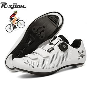 Calzature estate bici da strada bianca traspirante scarpe da autoscatto di scarpe mtb uomini scarpe da corsa velocità rackid scarpe sportive a ciclismo piatto