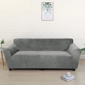 Velvet Sofa Cover Elastic Funda for Living Room Corner Lshaped Couch Slipcover 1234 Seater 240117