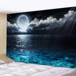 Tapeçarias Céu noturno oceano tapeçaria 3D fantasia mágica estrelada parede pendurado quarto sala de estar dormitório arte decoraçãovaiduryd