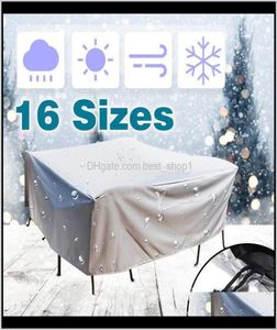 Other Home Drop Delivery 2021 20Size Outdoor Waterproof Dust Proof Furniture Sofa Chair Table Cover Garden Patio Protector Rain Sn8570610