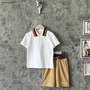 Neue Baby-Trainingsanzüge für Kinder, Kurzarm-POLO-Shirt-Anzug, Größe 90–150, Designer-T-Shirt für Kinder und Shorts mit Buchstabendruck, 20. Januar