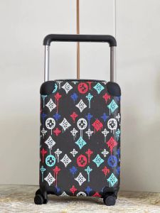 New Luxury suitcase Designer luggage 55 Boarding box Large capacity Carry-on cabin Classic Alphabet Flower Pattern Travel Business Senior Pull Rod Universal