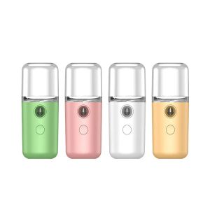 Spruzzatore portatile Nano idratante Umidificatore per il viso di bellezza Mini ricaricabile Nebulizzatore a spruzzo freddo Fogger Umidificatore Macaron Spruzzatore di alcol LL