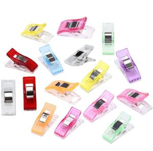 Sewing Notions Tools Machine 20 PCS Clear Craft Quilt Binding Plastic Clips Clamps Pack Supplies Whole D156558368