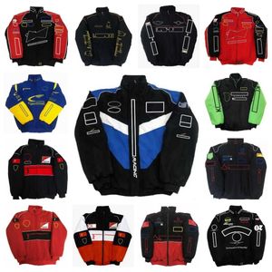 AF1 Giacca da corsa di Formula 1 F1 Giacca F1 Autunno e inverno Logo completamente ricamato Abbigliamento in cotone Vendite spot HS