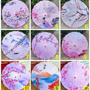 Umbrellas 82cm Oil Paper Umbrella Hand Dance Hanfu Chinese Style Silk Umbrella Parasol Paraguas Inverso El Principito Japan Style