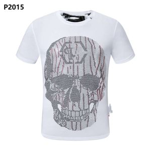 플레인 베어 티 셔츠 남성 디자이너 Tshirts Phillip Plein Skull Philipps Plein Man 티셔츠 클래식 고품질 힙합 Philip Plein 7898 1772