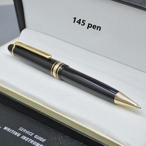 プロモーション価格ブラック145ボールポイントペン /ローラーボールペン /噴水ペンオフィスステーショナリーファッション書き込みボールペン箱なし