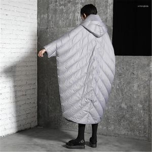 Feminino para baixo 2024 x-long jaqueta de inverno parka engrossar peso 90% pato branco casaco feminino outerwear plus size com capuz
