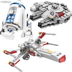 Magnetische Blöcke NEU Star Fighter Plane Aircraft Wing Spacecraft Airship Mini R2 Robot Film Classic Model Building Blocks Sets Bricks Toy City