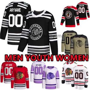 カスタムホッケージャージChicago''Blackhawks''mens 9ボビーハル82 Caleb Jones 19ジョナサントゥー5コナーマーフィー80 ZACHERY ANDREAS 89 ANDREAS 9647