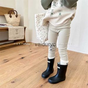 Legginsy rajstopy 2023 Autumn Nowe dziewczyny legginsy modowe druk ldren spodnie dziecięce bawełniane legginsy maluchowe spodnie dla dzieci ubrania dla dzieci H240508