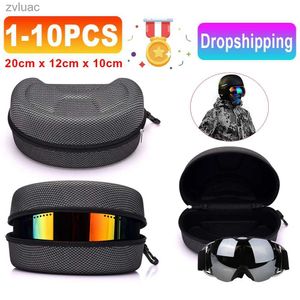 Diving Accessories 1-10Pcs Ski Goggles Case EVA Sunglasses Storage Box Skiing Diving Glasses Storage Box Waterproof Eyewear Case Zipper Hard Box YQ240119