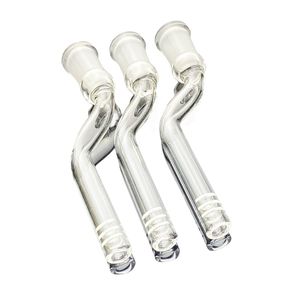 Bongos de vidro inebriantes Cachimbo de água / cachimbo de haste inferior de vidro de 5 polegadas Haste inferior de rosca interna de 14 mm com 6 entalhes, usado para acessórios de tubo de copo