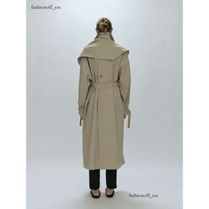 the Row Designer-Damenoberbekleidung, luxuriöser kurzer Graben, neuer Frühlings-Herbst-britischer Trenchcoat, mittellanger Anzug mit Gürtelrevers, Casua, hochwertiger Damen-Langmantel 762