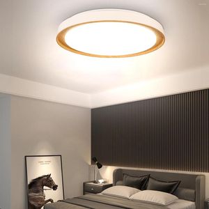 Taklampor modernt LED Light Wood Home Lightng vardagsrum kök sovrum badrummet lampdekoration