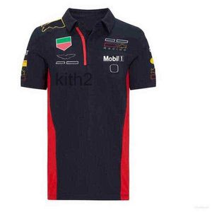 F1 T gömlekler Çevresel Formül Bir Yarış Takımı Polo Kırmızı Takım Kısa Kollu Yakel T-Shirt Tee Petronas Pit Grand Prix Hızlı Kuru Binicilik Giysileri I1WQ 2PO1