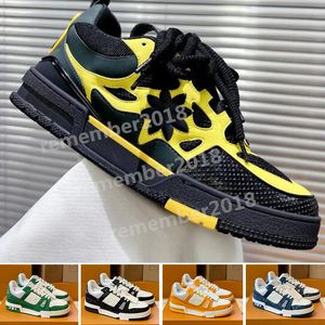 Mens sneakers Brödskor Fashion Trend Oblique Side Classic Floral Designer Casual mångsidig Mens Outdoor Driving Airport Walking Bekväm andningsbar R91