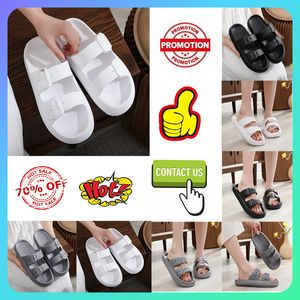 Designer Casual Platform Slides Slippers Men Woman weight wear resistant anti breathable Leather soft soles sandals Flat Summer Beach Slipper Size 36-45