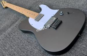 Nova chegada clássica como jim root assinatura guitarra elétrica fosca, afinadores de travamento, hardware preto, guitarra personalizada
