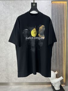 Męska koszulka Bale Designer T-shirt damska koszulka Shakyamuni Spoof Buddha Head Graffiti Water Malowanie koszulki z noszonymi mankietami 371