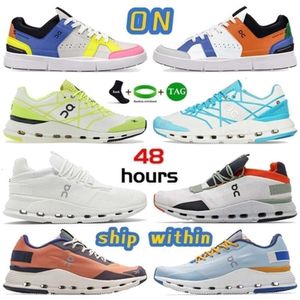 sulle scarpe x Federer The Roger Clubhouse cloudnova Z5 forma scarpe da ginnastica da uomo triple bianco nero Cobalt Pearl Neon White Arctic Alloy sneakersb