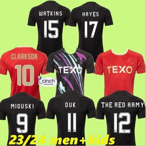 2023 2024 Aberdeen Soccer Jerseys kit23 24 BARRON McGRATH CLARKSON JENSEN MacKENZIE DEVLIN DUK Home Football Shirts Man kids kit