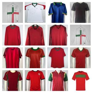 2002 2004 Portugal Ronaldo Retro Soccer Jerseys 2010 2016 2016 2017 2018 2019 Rui Costa Figo Ronaldo Nani Football Shirts Camisetas de Futbol Unifors Långärmad