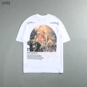 メンズTシャツ彼女はヴィンテージ特大Tシャツサマーフィットネス男性コットンOネック240Gショートスリーブ女性ジムをランニングユニセクショルク