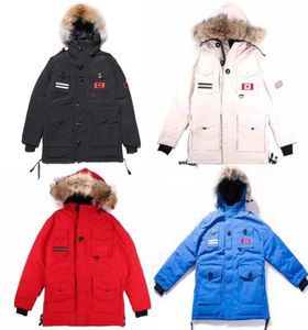 Goose Outerwear 150th Anniversary Coats Down Designer Sports Parkas Windproof Mens Womens Clothing Black White Blue Red Dust Bag T1974696