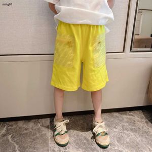 Brand baby shorts Bright yellow kids designer clothes Size 100-150 high quality child Lower garment summer girls boys pants Jan20