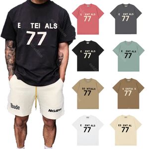 American Hipster Three-dimensional Embossed Rubber Letters Printed T-shirts Round Neck Loose Comfortable Casual Trend Short Sleeve