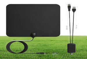 Antena HDTV TV digital HD 80 milhas de alcance Skywire TV interna 1080P 4K 16 pés Cabo coaxial Fácil instalação Alta recepção amplificada9107435