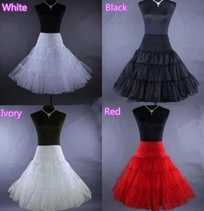 Stokta Beyaz Fildişi Kırmızı Sırt Petticoats 2022 Aline Kısa Petticoat Retro Swing Tutu Eşsiz Tasarım1734570