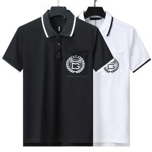 2024SS New Designer Mens TシャツPolo Black and White Fashion Embroidery Alphabet Brand Bos SummerビジネスカジュアルスポーツTシャツ短袖スポーツウェア