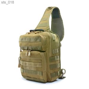 Utomhuspåsar Sling Ryggsäck Armé Molle Waterproof Rucksack Bag Axelväskor Vandring Camping Travel Crossbody Bag Chest Bagsh24119