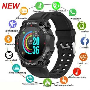 Inteligentne zegarki 2024 wielofunkcyjny inteligentny zegarek Bluetooth Connected Telefon Musza Mężczyźni Kobiety Fitness Sport Bransoletka Sleep Monitor Smartwatch FD68