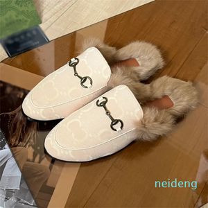 Designer - Inverno Luxo Lambswool Mulheres Chinelos Moda Caro Womens Flat Teddy Slipper Scarpe Alta Qualidade Senhora Quente Mule Casual