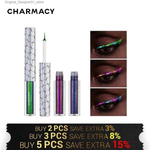 Eyeliner Charmacy bukalemun su geçirmez sıvı eyeliner parıltısı uzun ömürlü yüksek pigment leke geçirmez göz astarı makyajı kadınlar için kozmetik q240119