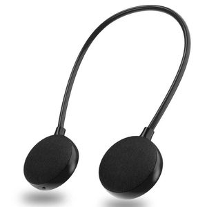 Динамики на шею Bluetooth 5,0, беспроводной динамик с объемным басом, поддержка SD-карты с микрофоном, портативное уличное аудио