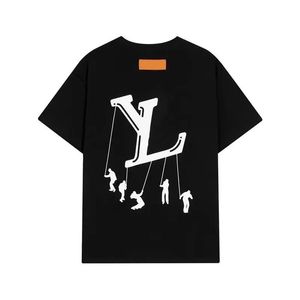 Designer Luxury Men's T-shirt Summer LVSE T-shirt Högkvalitativa TES TOPS FÖR MENSKA KVINNA 3D LETTERS MONOGRAMMED LVLIES T-shirts Skjortor Asiatisk storlek S-3XL 973