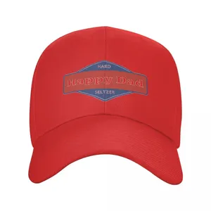 Czapki piłki szczęśliwe tato Seltzer Baseball Cap luksusowy kapelusz wizji czarne czapki man kobiet