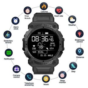 Orologi intelligenti FD68S Nuovo orologio intelligente Uomo Donna Bluetooth Smartwatch Touch Bracciale intelligente Bracciale fitness Orologi collegati per IOS Android