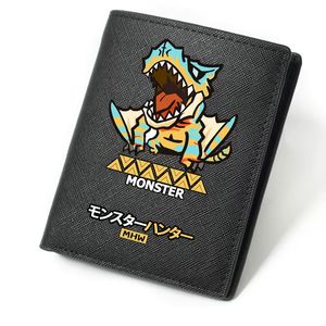 Tigrex wallet Monster Hunter purse Dragon Photo money bag Game leather billfold Print notecase