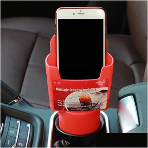 Suporte de bebida 1 pc carro batatas fritas comida copo grau pp caixa de armazenamento balde viagem comer no vermelho preto zz drop entrega automóveis motorc dh6zy