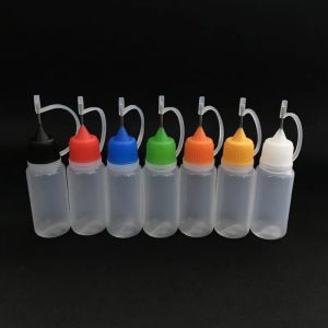 1000pcs 10ML Empty Plastic Needle Cap Bottle Ego Eelectronic Cigarette PET Dropper Juice Liquid Tip Container Bottles multicolor BJ