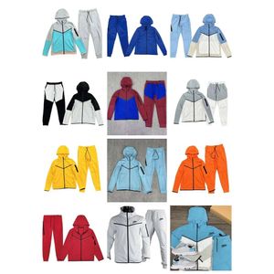 tech tracksuit designer mens woman pants mens full-zip hoodie windrunner sportswear jacket reflective waist cord pocket taping tech fleece qi