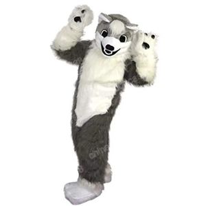 Grey/White Outfits Halloween Mascot Costume Halloween Fancy Party Dress Cartoon Character Outfit Suit Carnival Adults Size Birthday Outdoor Outfit