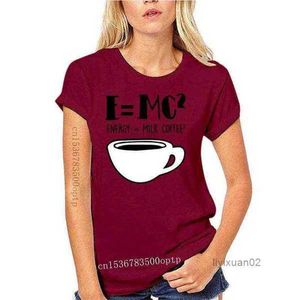 Мужские футболки Новинка 2021 года, мужские футболки на заказ, футболка из сверхъестественного хлопка с коротким рукавом и круглым вырезом, мужские футболки по физике, науке E = MC2, футболка в стиле ретро S Y220214 UOP2