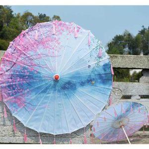 Paraplyer Tassel Dekorativ paraply Craft Oil Paper Silk Tyg Cos Dance Photography Prop Tak Hanfu Paraply Parasol El Principito